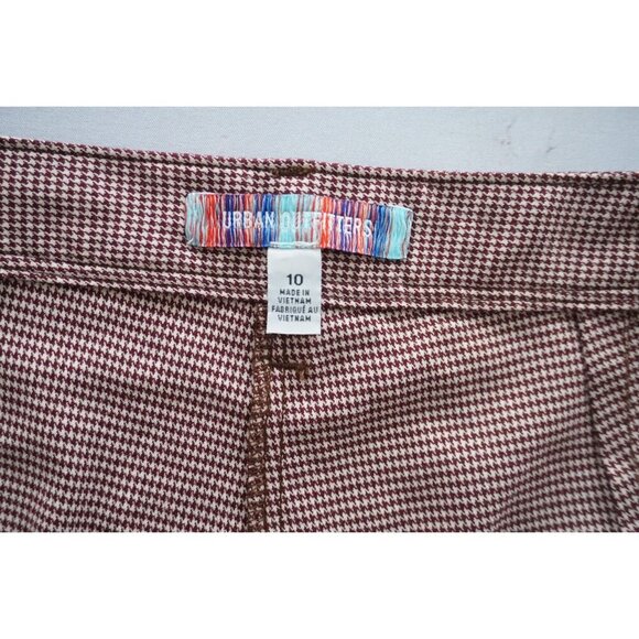 Urban Outfitters Houndstooth Straight-Leg Pants - Size 10 - Picture 5 of 8